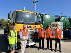Barton Petroleum Team at Oakley Depot with Richard Fuller, MP